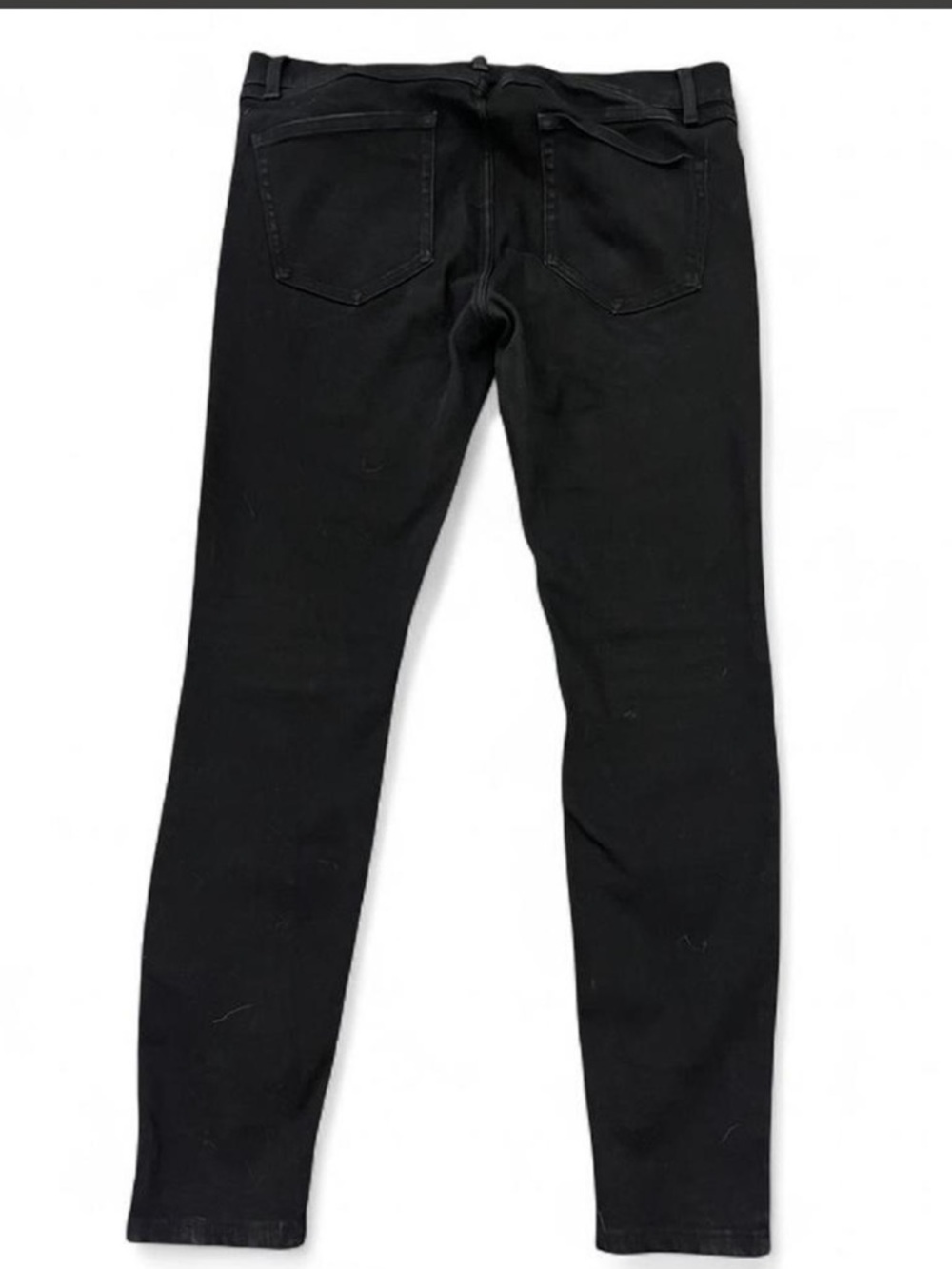 HT Denim Stinger Jeans 36x30 Black Gothic Patch Distressed Streetwear punk - Picture 9 of 9